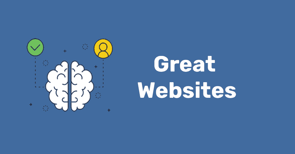 Great Websites Start With Great Web Design. Icon Of A Brain (to Show The Creative Process) With A Tick And A Person Icon Around